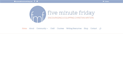 Desktop Screenshot of fiveminutefriday.com